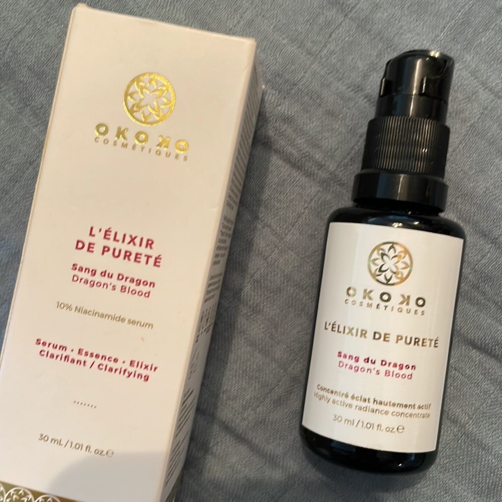OKOKO L’ELIXIR DE PURETE Sang du Dragon Dragon’s Blood Niacinamide Serum $250